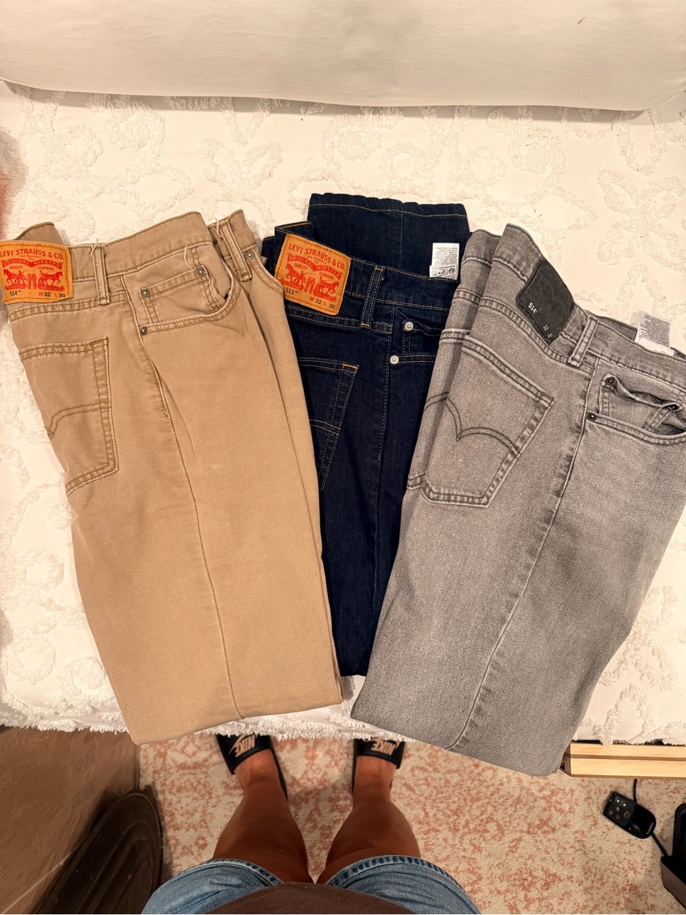 Levi's Men Jeans - Khaki, Dark Blue & Gray Slim Styles